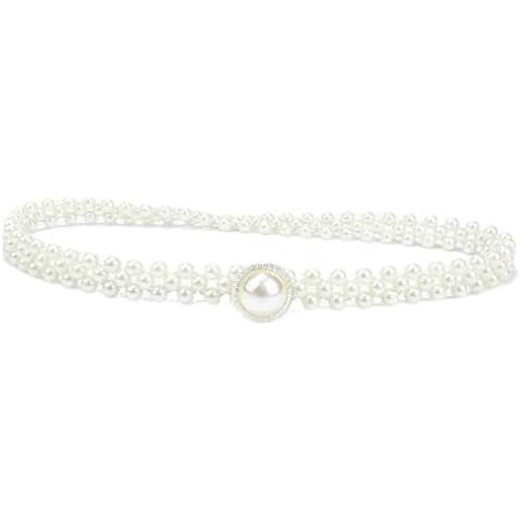 Ieron Women's Elegant Pearl Bridal Belt Cover