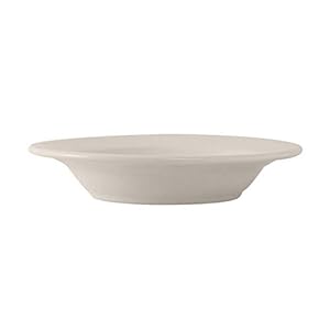 Tuxton China TRE-027 Soup Bowl, 12-1/2 oz., 9″ Dia., Round, Microwave & Dishwasher Safe, Oven Proof, Fully vitrified, Ceramic, Reno/Nevada, American White/Eggshell, Case of 24