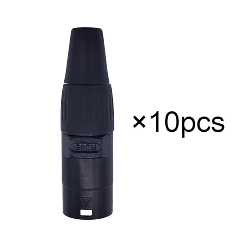 Conector RJ45 IP65 para panel D pasamuros Ethernet impermeable pack de 10 unidades color negro 2