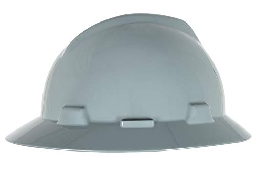 MSA Safety 10058319 V- GARD à fente Full-brim Chapeau, retrouver un Suspension, Bleu marine Gris