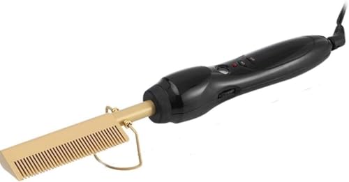 Plancha Rizadora y Peine Caliente para Cabello, Uso en Seco y Mojado, Plancha Profesional con Panel de Aleación miniatura 1