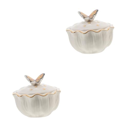 Tasse à céramique Healvian pour manucure et nettoyage pinceaux x2