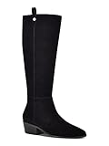 Bandolino Womens Bndanah Suede Zip Up Knee-High Boots, Black, Size 8.0