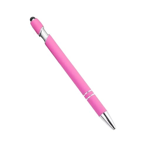 Stylo à bille en métal rose pour écran tactile idéal pour le bureau et l'école lot de 200
