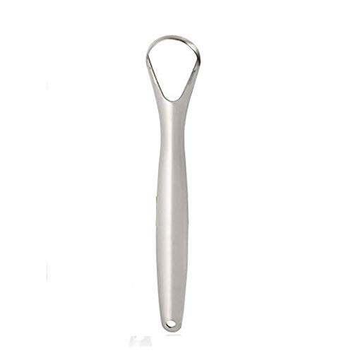Tongue Scraper Cleaner Surgical Grade Stainless Steel (Pack of 1) - Tongue Cleaner for Adults, Kids, Men & Women - Cure Bad Breath with BPA-Free Metal Tongue Scrapers for Better Dental Hygiene