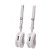 FytStycale 2Pcs Pilates Plush Straps Resistance Bands Adjustable Stability Soft Fitness Straps Equipment for Men Home Hand Leg Adults, White and Small