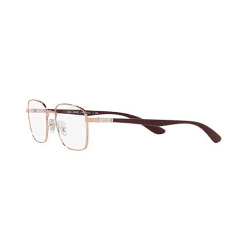 Image of Ray-Ban Unisex Rx6478 Rectangular Prescription Eyewear Frames, Copper /Demo Lens, 53 mm