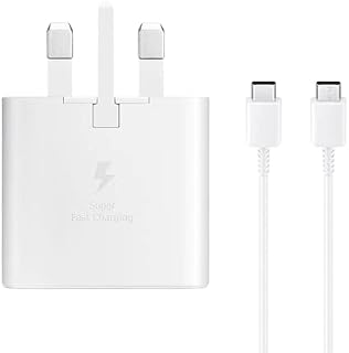 25W USB C Fast Charger for Samsung, Charger Plug with 1M USB C Cable For Samsung Galaxy S22 S21 S20 S10 S9 S8 Note 25W Fast Charging USB Type C Also Compatible With Other Type C Devices (White)