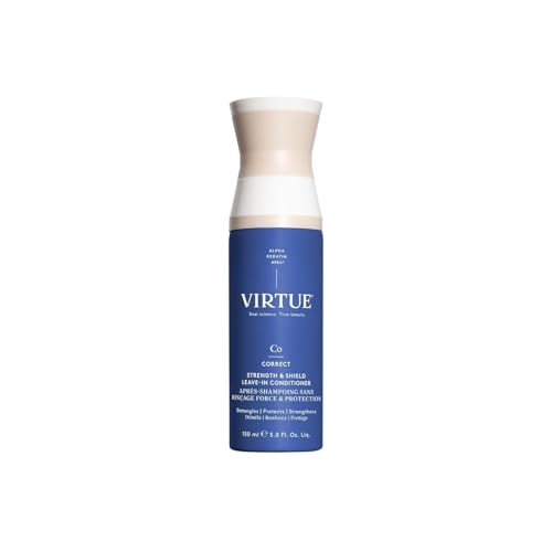 VIRTUE Strength and Shield Leave-In Conditioner Detangles and Strengthens Hair All Hair Types Color Safe 5 Fl Oz