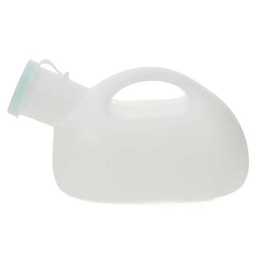 FIXOSHEE Orinal Hombre Plástico con Tapa Urinario Portátil Masculino para Viaje Camping y Pacientes Recipiente Grande para Masculino