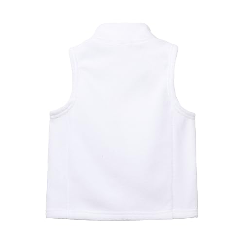 Image of Mud Kingdom Boys Girls Polar Fleece Vest Jacket Ligntweight Plain Vest Full Zipper Sleeveless