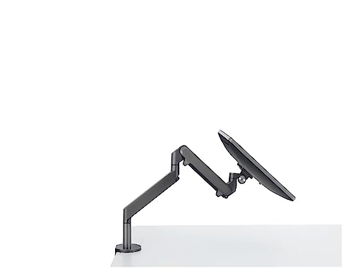 Soporte para monitor de aluminio premium JEQGDLUI OZ-1 brazo ergonómico de gas gris oscuro
