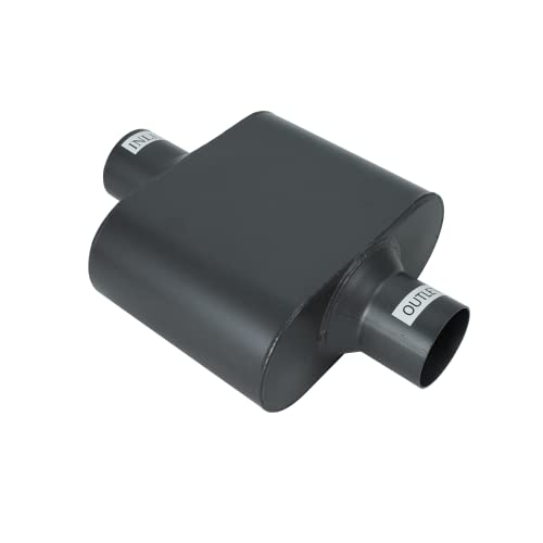 Image of Pair of Single Chamber Performance Race Chambered Muffler 2.25 inch Center /Center Universal Muffler