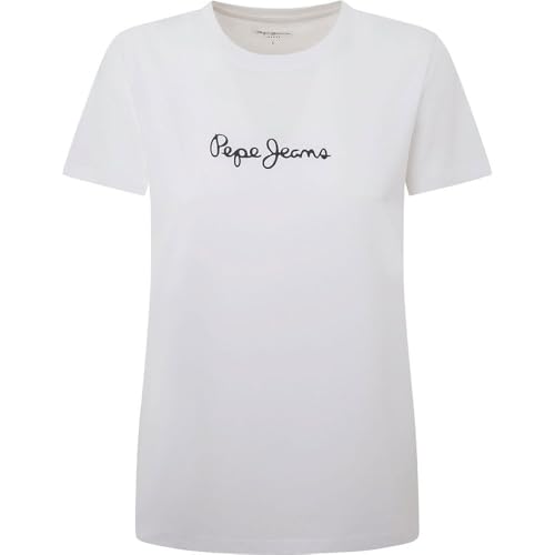 T-shirt Pepe Jeans Lorette top mode été pour femme haut col rond en jersey souple