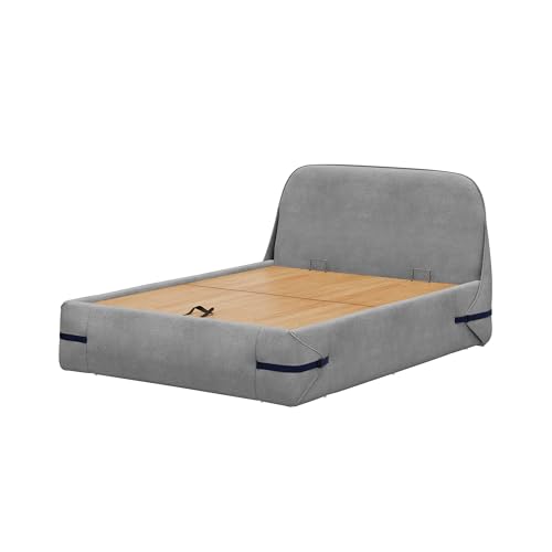 Image of Wakefit Hibernis Queen Size Hydraulic Storage Upholstered Bed