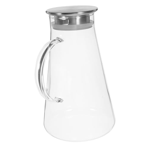 DECHOUS Brocca Per Acqua Di Raffreddamento Con Coperchio in Legno Volume Design A Prova Di Perdite Per La Cucina