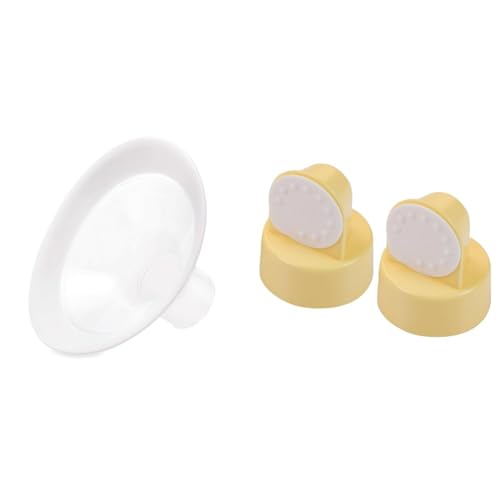 Medela PersonalFit Flex Breast Shields, 2 Pack of Small 21mm Breast Pump Flanges, Made Without BPA & Spare Valves and Membranes, 2 Sets, Authentic Medela Replacement Parts