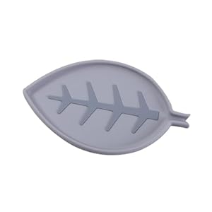 MOONDAME Blattform Seifenschale Grau