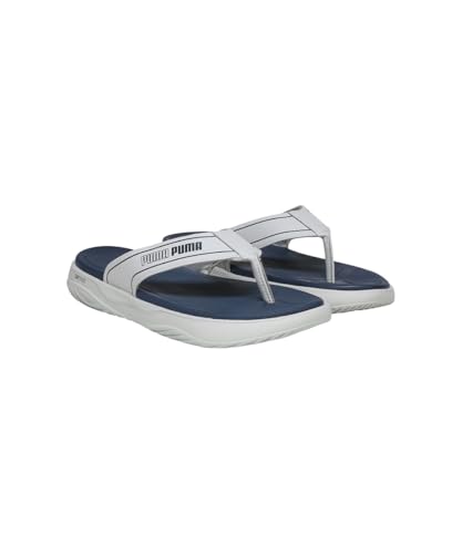 Image of PUMA | SOFTRIDE Seave V1 Flip-Flops | Persian Blue-Cool Light Gray | 9UK