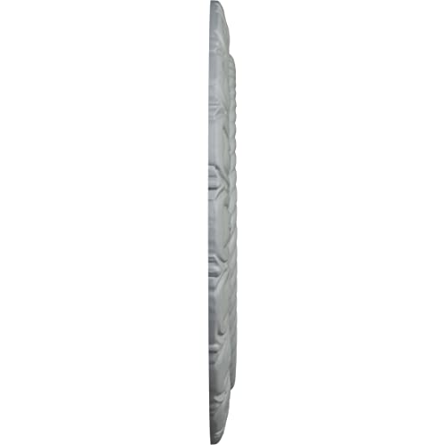 Image of Ekena Millwork CM09CL Claremont Ceiling Medallion, 9 inchOD x 4 1 /2 inchID x 1 /2 inchP, Factory Primed (Pack of 2)
