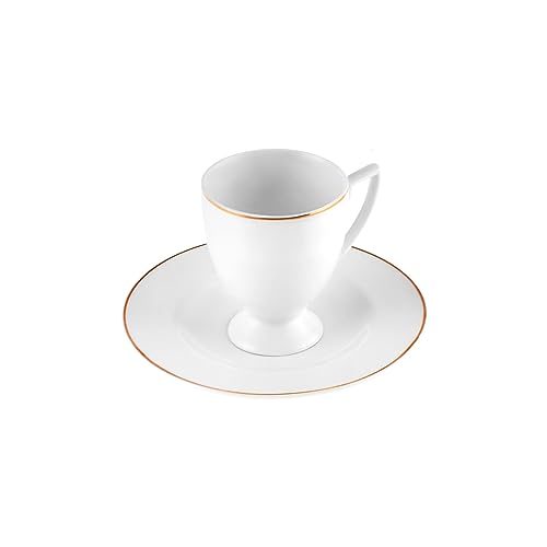 Karaca Boyoz 6 Personen Kaffeetassen-Set 85 ml, Coffee Tassen, Kaffe-service, Einzigartiges Design, Ambiente Sorgt