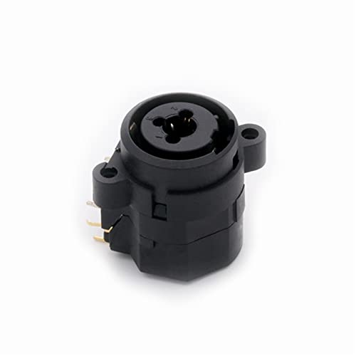 Conector XLR de chasis con ángulo doblado para montaje en panel sin pérdidas de señal 5