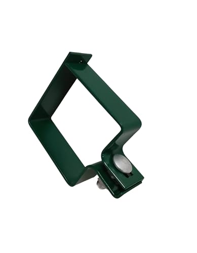 Endschelle 60x60mm Zaunschelle für Zaunpfosten Strebenschelle Befestigung für Gittermattenzaun Grün RAL 6005