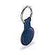 Hama Schlüsselanhänger für Apple AirTag (Hülle für AirTag, Schutzhülle, Anhänger, Silikon Look, mit Karabiner, Hülle Kratzfest, zur Befestigung an Schlüsselbund, Koffer, Schulranzen etc.) blau