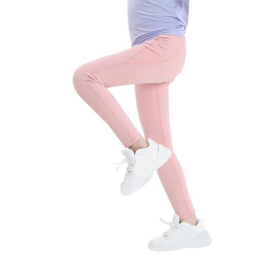 Girls Yoga Pants Teen High Waisted Leggings with Pockets Athletic Outfits Cute Bottoms Fall Trendy Kids Clothes3