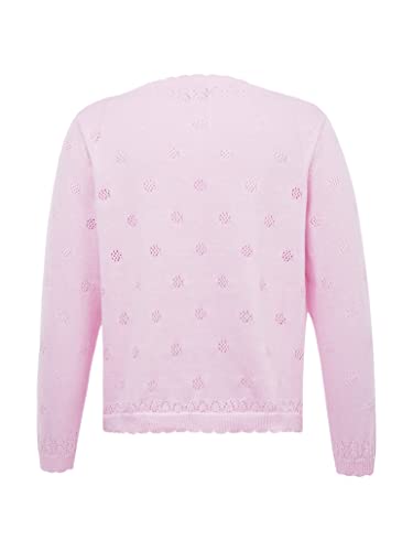 Loyan Kids Girls Knit Long Sleeve Open Front Bolero Shrugs Cardigan Sweater Dress Cover Up2