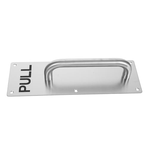 HOLIDYOYO Manija de Puerta de Acero Inoxidable 100x300x1.5mm para Puertas de Emergencia y Gabinetes Placa de Tracción Resistente Tirador Industrial y Comerciales