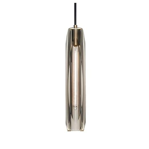 1-pack modern taklampa i kristalltak, justerbar armatur för taklampor för kök Island Fönster Matsal Sovrum - utan E14-sockel Tubular Bulb T300