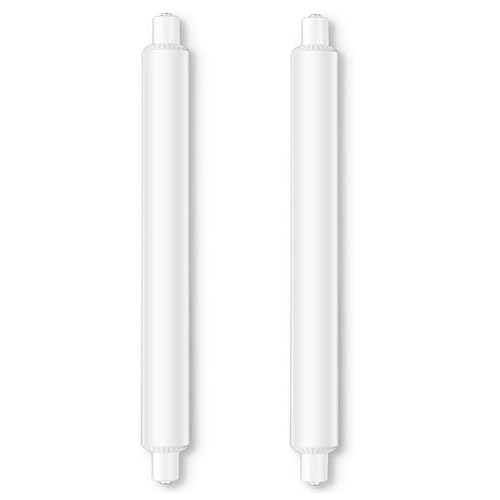 Genérico 1 Paquete Bombillas LED S15 6 W, 284 mm, Blanco Natural 4000 K, Bombilla LED S15 Tipo Tubo, 60 W, Recambio para Bombilla afeitadora S15, lámpara Tubular T25.,Cool White,Packof2