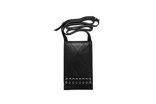 Genuine Leather Crossbody Phone Purse for Women, Multi-Pocket, ID Window, Adjustable Strap, Card Slots