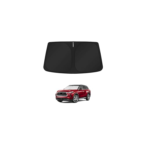 Image of KUST Windshield Sun Shade for Infiniti QX60 2014-2022 2023 2024 2025 2026 Window Accessories Shade Sun Visor Cover Foldable Block UV Rays