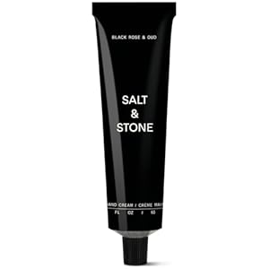 Salt & Stone Hand Cream for Women & Men | Hydrates, Nourishes & Softens Skin | Restores Dry Cracked Hands | Fast-Absorbing | Cruelty-Free & Vegan | Black Rose & Oud 2 fl oz