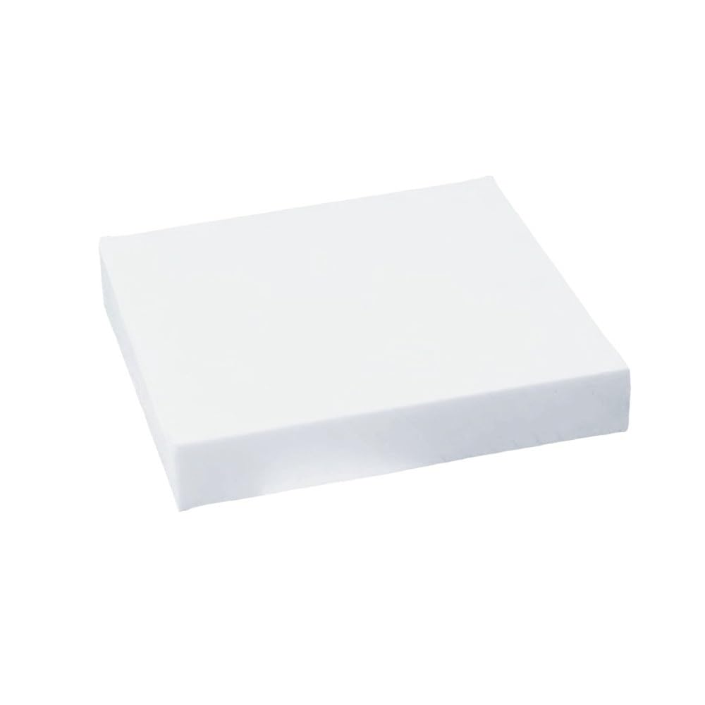 Weiße PTFE-Platten, Polytef-Plattenmodellmaterialien, alterungsbeständiger Polytetrafluorethylen-Plattenblock(100x100x20mm)