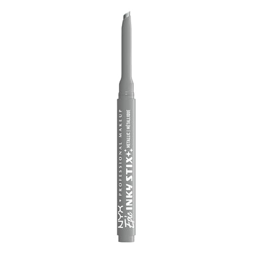 NYX PROFESSIONAL MAKEUP Epic Inky Stix Eyeliner Mechanical Cream Gel Eyeliner Waterproof Formula With Up To 24HR Wear - 16 Silver Shock (Metallic Silver)