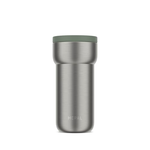 Mepal - Taza térmica Ellipse - 4 horas caliente y fría 8 horas - Taza térmica para viajes - Apta para llevar té y café - Se adapta a todos los portavasos - 375 ml - Nordic sage