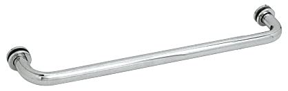 CRL Chrome Finish Single-Sided Regular Style 24 Inch Towel Bars for Glass