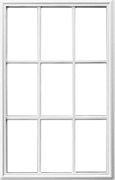 Kit de repuesto para marco de puerta de entrada, vidrio no incluido (9 Lite para vidrio de 12 pulgada, 22 x 36 pulgadas)