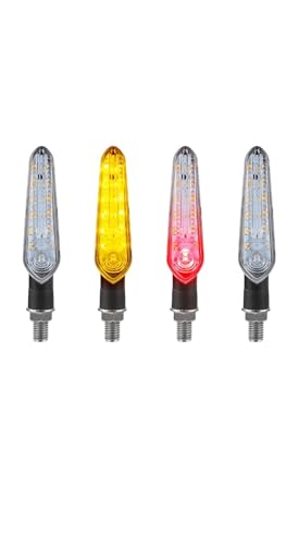 Feu arrière coulant LED pour moto résolvant les défauts de visibilité