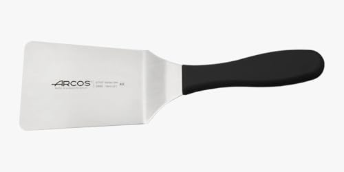 Arcos Espátula de Cocina Profesional - Hoja de Acero Inoxidable Nitrum 155x90 mm - Mango Polipropileno Negro - Serie 2900 - Mayor Durabilidad y Corte Preciso
