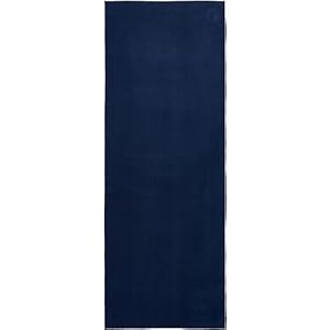 Manduka eQua Yoga Mat Towel – Quick Drying Microfiber, Lightweight, Easy for Travel, Use in Hot Yoga, Vinyasa and Power, 72 Inch (182cm)