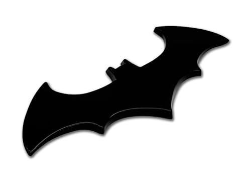 Image of Elektroplate Officially Licensed DC Comics Batman Black All Metal Superhero Emblem for Cars, Trucks, and All Auto | Universal Fit at 3.25 inch x 1.75 inch | Weatherproof