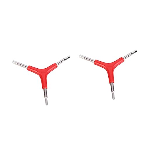 BESPORTBLE 2pcs Portable Y-Shaped Bike Repair Wrench Way Spanner for Mountain Bicycle Maintenance Durable Chrome-Plated Essential Cycling Tool for Easy Repairs