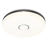 Olafus 18W LED Ceiling Light 9 Inch, 1600LM 2700K Ceiling Lighting, IP54 Waterproof 120W Equivalent Round Ceiling Lamp for Bedroom Livingroom Balcony Kitchen Bathroom, Warm White