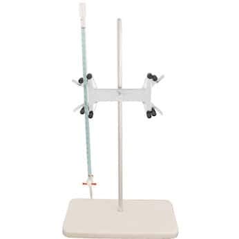 Cole-Parmer Double Buret Clamp, Stand, and Rod Stainless Steel