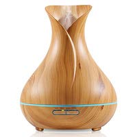 Olbas Ultrasonic Aromatherapy Essential Oil Tulip Diffuser 500ml Light Wood Grain Cool Mist Humidifier