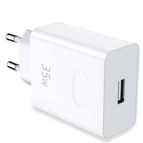Caricatore USB SuperCharge 35W per HONOR 400 Lite 5G Pad X9a X6c X6b X7b Magic6 Lite 200 400 Smart, 22.5w Spina Adattatore di Caricabatterie Mobile per HONOR X8a X7a X6a Pad 8 Mate 20 10 P30